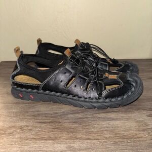Leather Fisherman‎ Sandal Mens Walking Shoe Comfort Casual Size 44